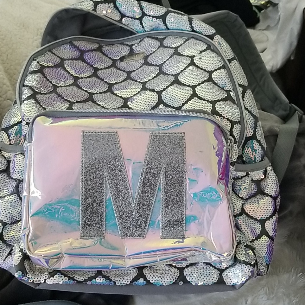 Justice sequin mermaid backpack "M"